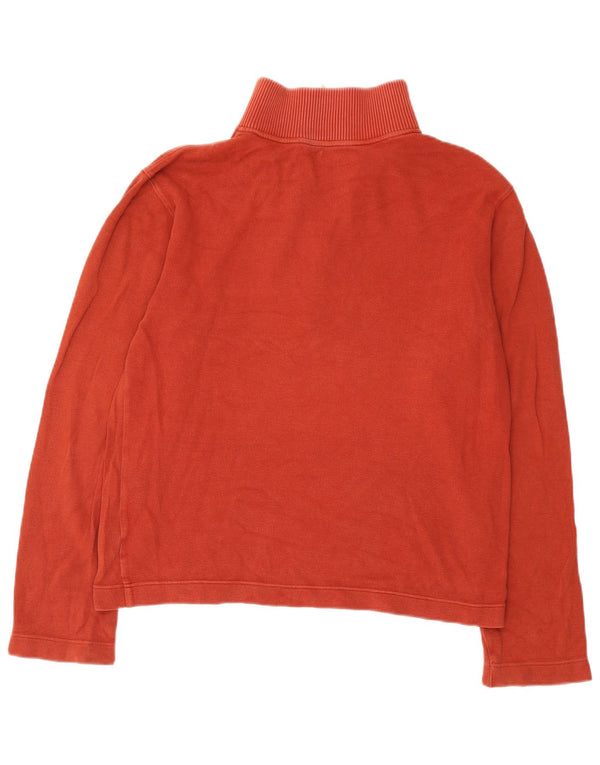 Gap Sweat-Shirt Col Zippé Homme Rouge Moyen Coton