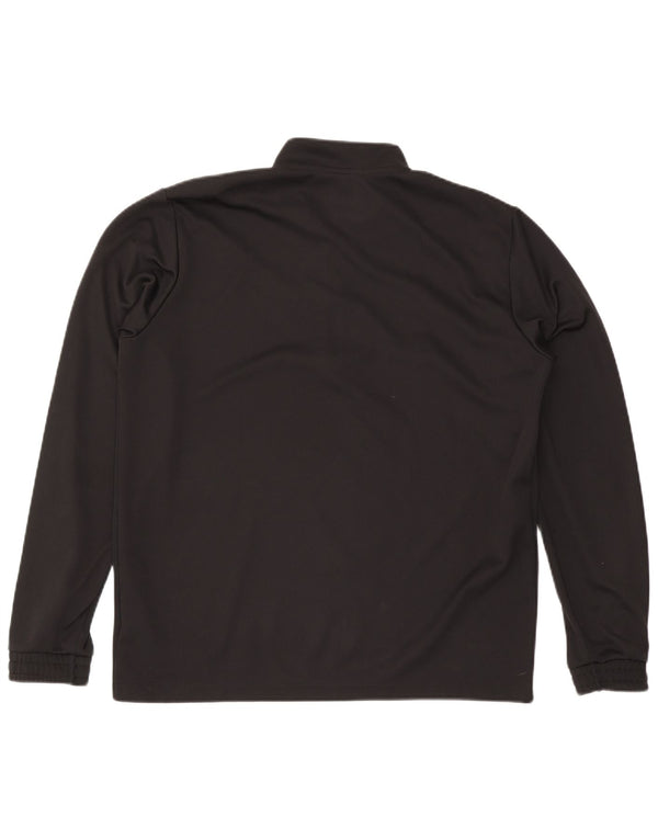 Adidas Hommes Aeroready Zip Neck Pull Survêtement Top XL Noir Polyester