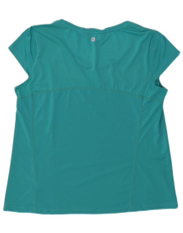 Mountain Warehouse T-Shirt Femme UK 18 XL Turquoise Polyester