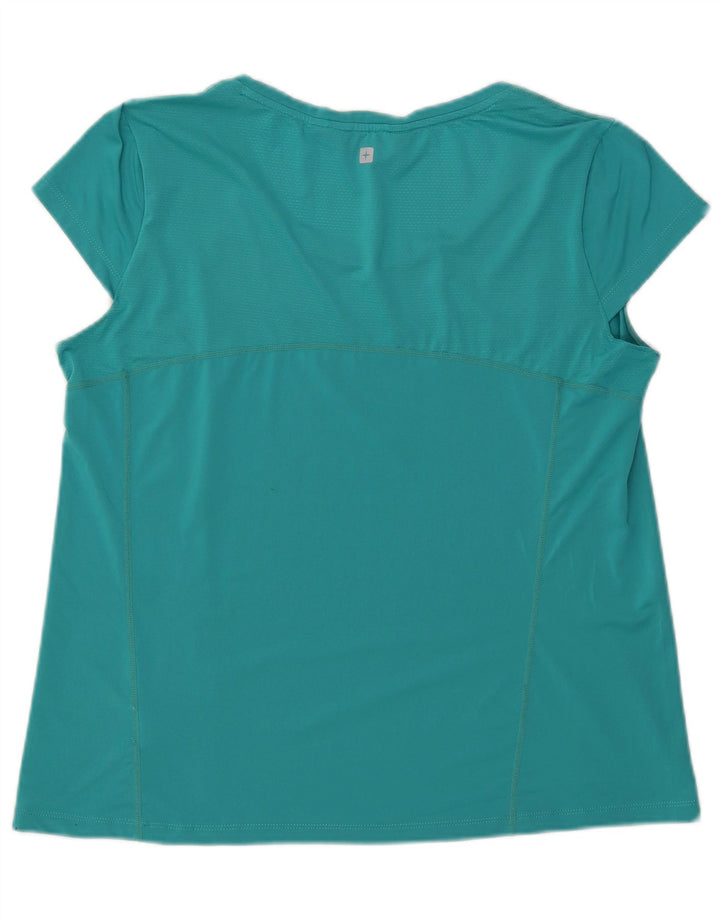 Mountain Warehouse T-Shirt Femme UK 18 XL Turquoise Polyester