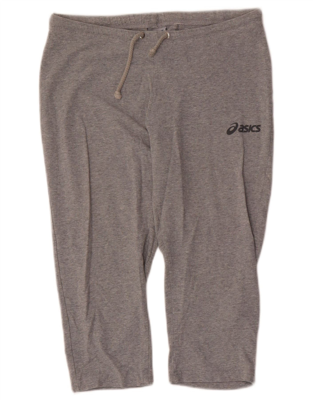 ASICS Pantalon de survêtement Capri pour femme UK 12 Gris moyen en coton moucheté