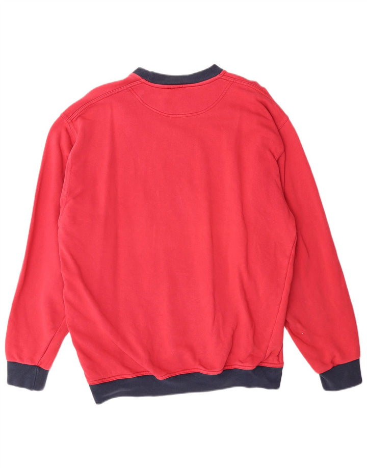 Trussardi Homme Sweatshirt Jumper Large Rose Colourblock Coton