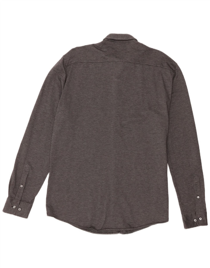 Hugo Boss Chemise slim fit pour hommes 2XL pied-de-poule noir