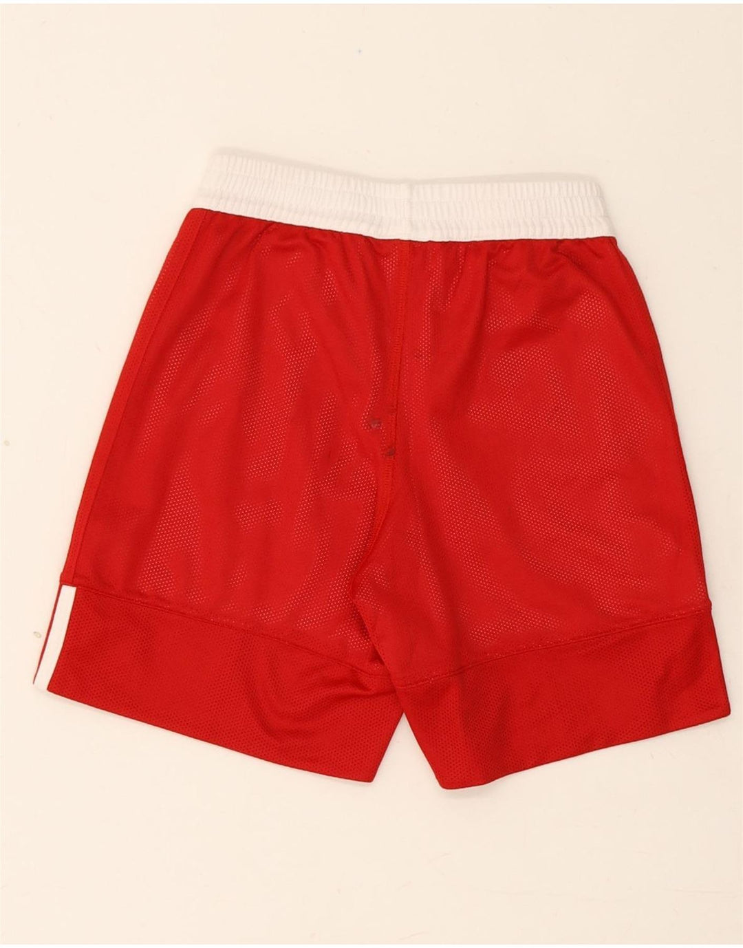 Adidas Short de Sport Garçon 9-10 Ans Rouge Colorblock Polyester