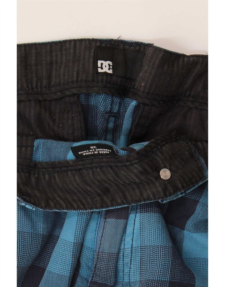 DC Short Cargo Homme W38 XL Coton Bleu à Carreaux