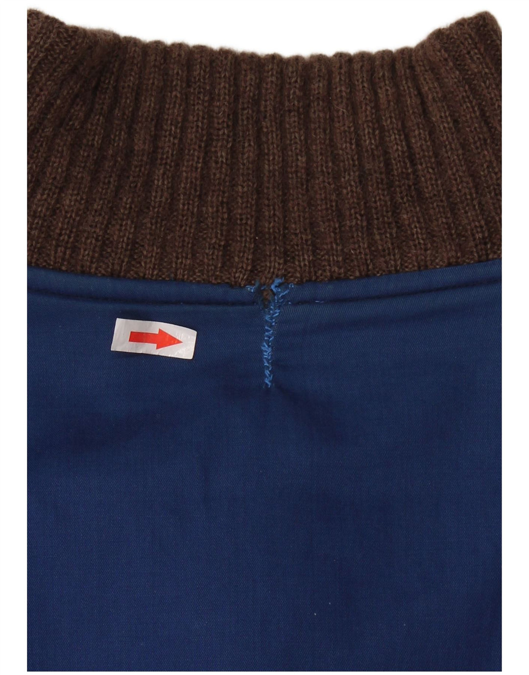 VINTAGE Pull cardigan réversible pour homme XL Marron Fair Isle