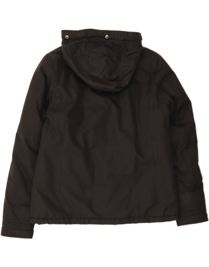 WOOLRICH Womens Hooded Bomber Jacket UK 20 2XL Black Vintage Woolrich and Second-Hand Woolrich from Messina Hembry 