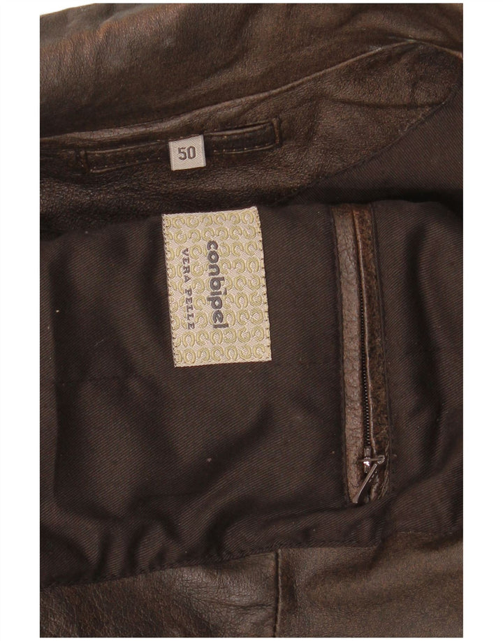 Conbipel Veste en Cuir Homme IT 50 Grand Cuir Marron