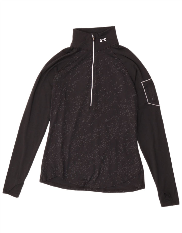 Under Armour Haut de survêtement pour femme UK 12 Medium Black Spotted