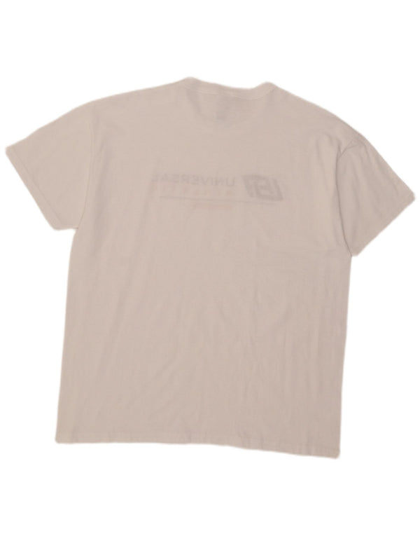Russell Athletic T-shirt graphique pour homme en coton blanc Taille L