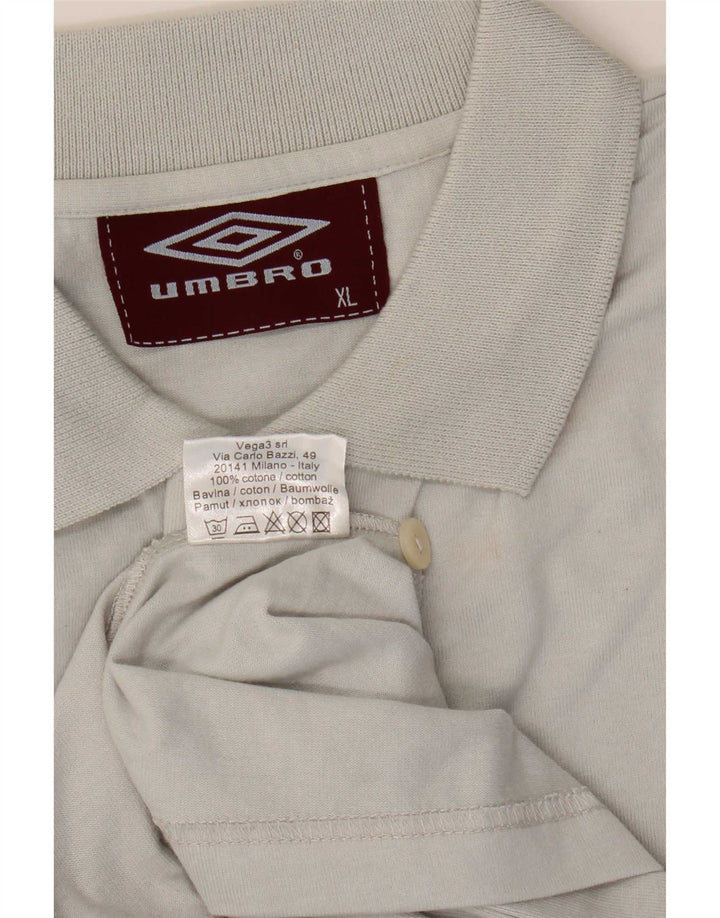 Umbro Polo Graphique Homme XL Gris Coton