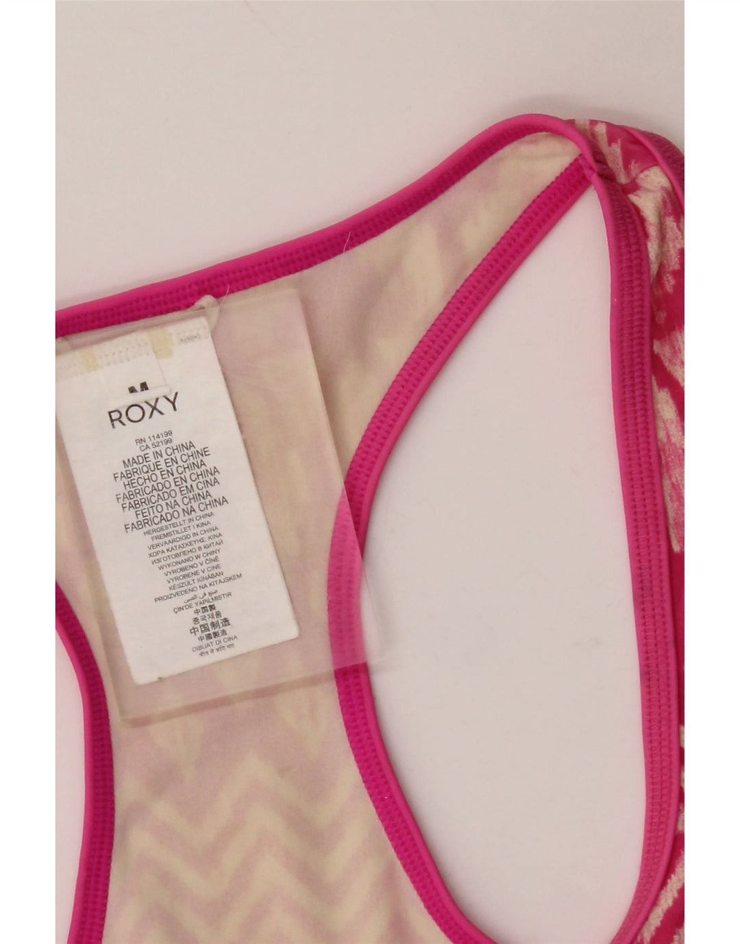 ROXY Débardeur Femme UK 12 Rose Moyen Ikat Polyamide