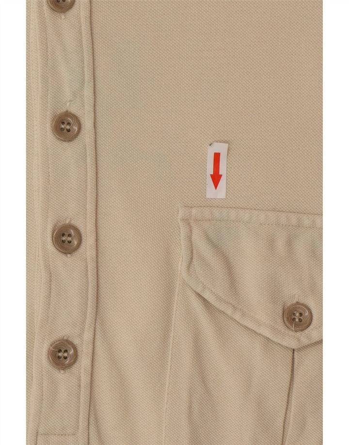 Armani Jeans Polo Homme Blanc Cassé Moyen