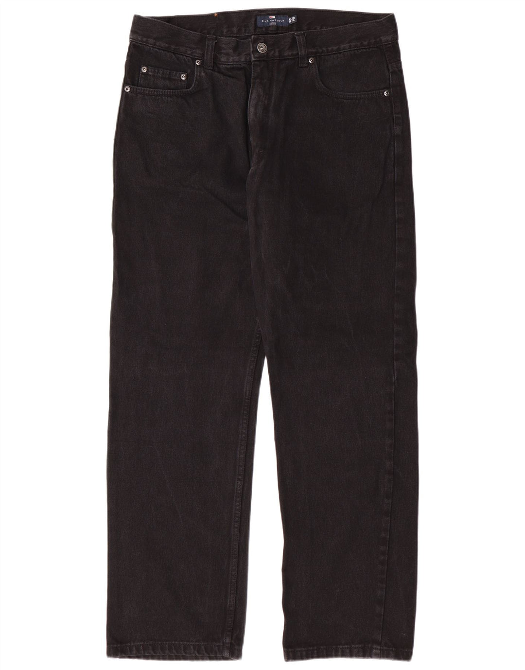 MARKS & SPENCER Jean Droit Bleu Harbor Homme W36 L31 Noir Classique