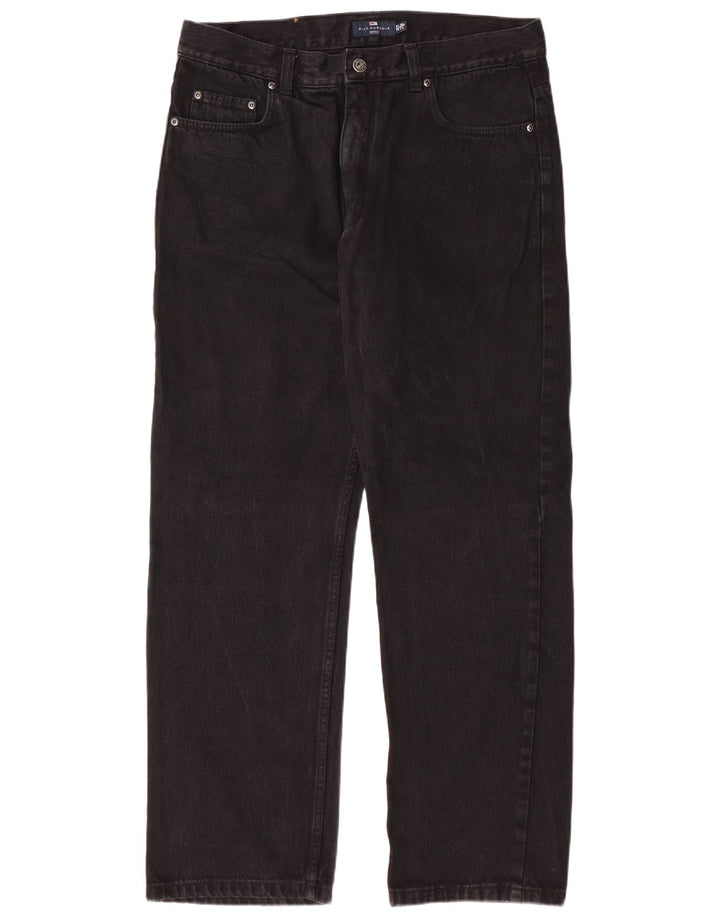 MARKS & SPENCER Jean Droit Bleu Harbor Homme W36 L31 Noir Classique