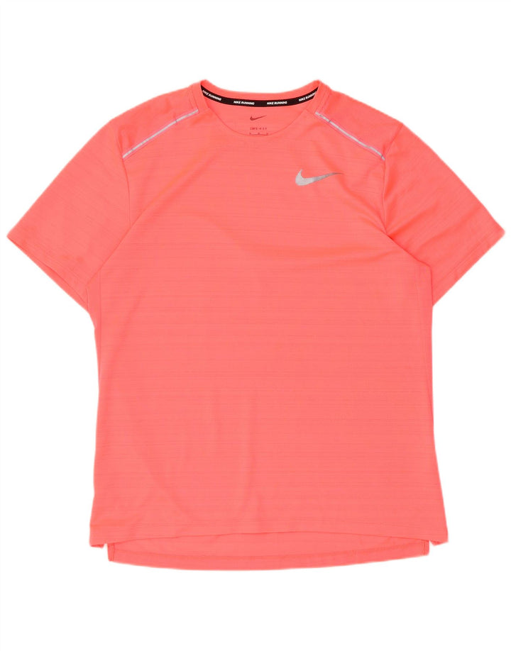 Nike Hommes Dri Fit T-Shirt Haut Rose Moyen Polyester
