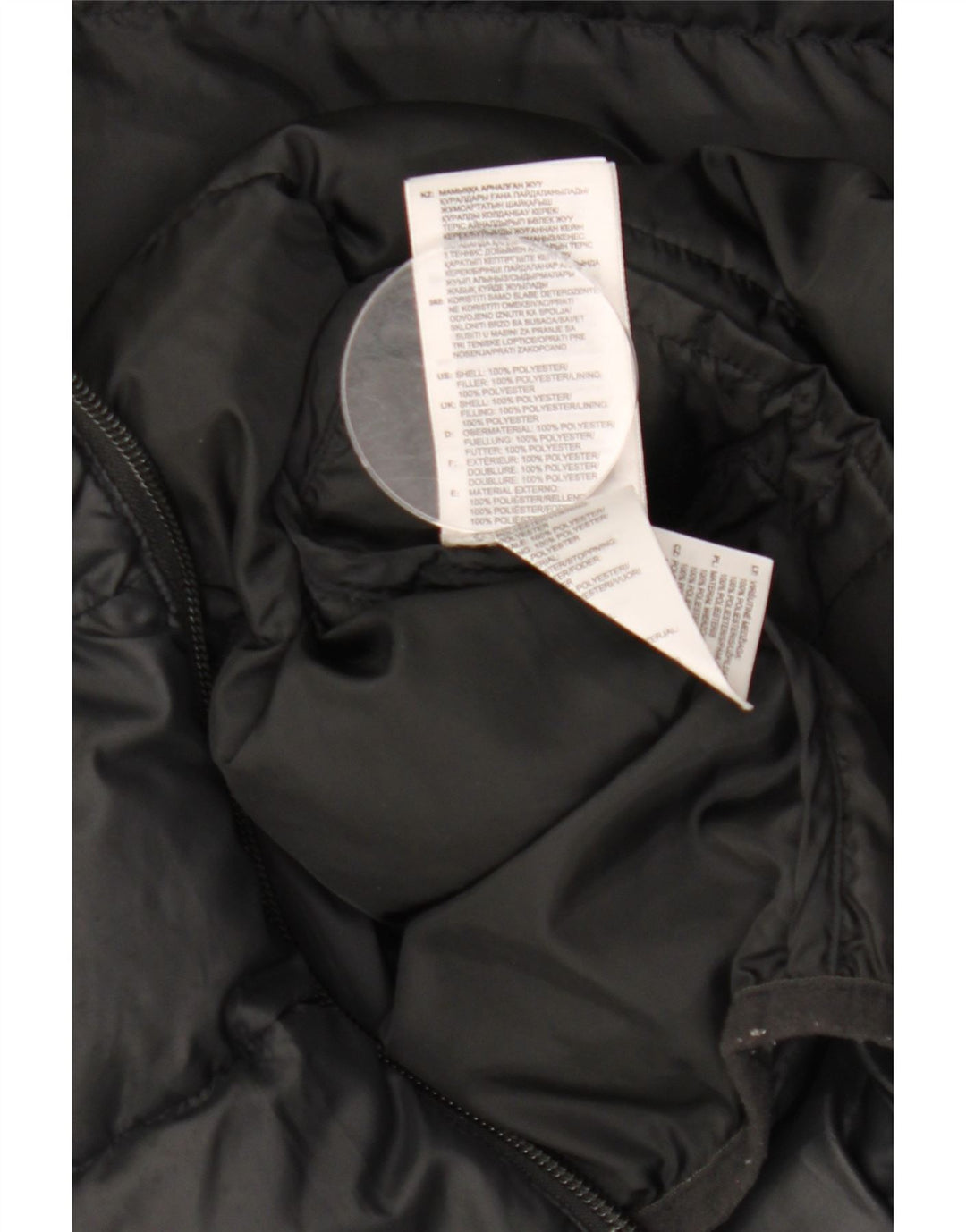 ADIDAS Veste matelassée à capuche garçon 9-10 ans Noir Polyester