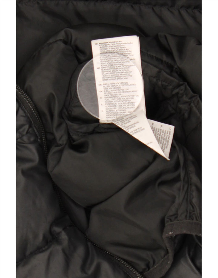 ADIDAS Veste matelassée à capuche garçon 9-10 ans Noir Polyester