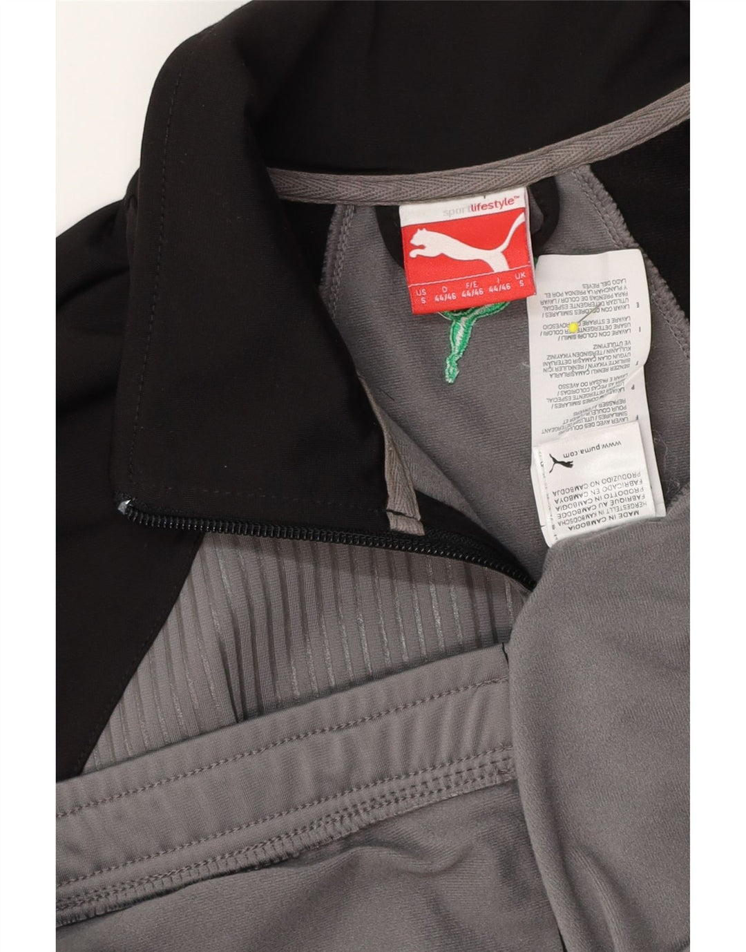 Puma Veste de Survêtement Graphic Loose Fit Homme Gris Small Colorblock