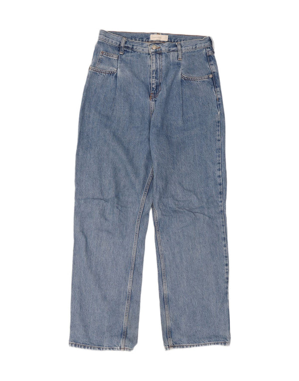 Topshop Jean droit femme W30 L32 bleu polyester