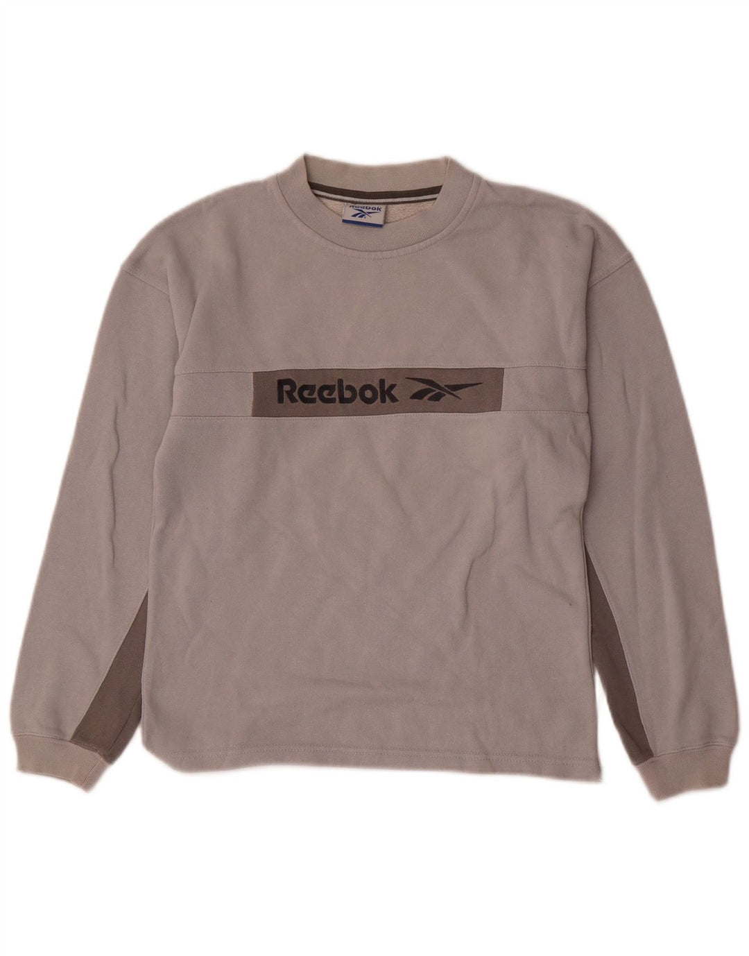 REEBOK Sweat-shirt graphique pour garçon 11-12 ans Gris Colorblock