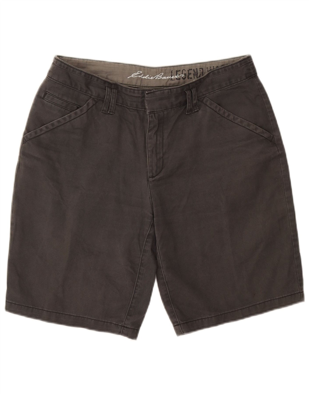 Eddie Bauer Short Chino Femme US 8 Medium W30 Coton Gris