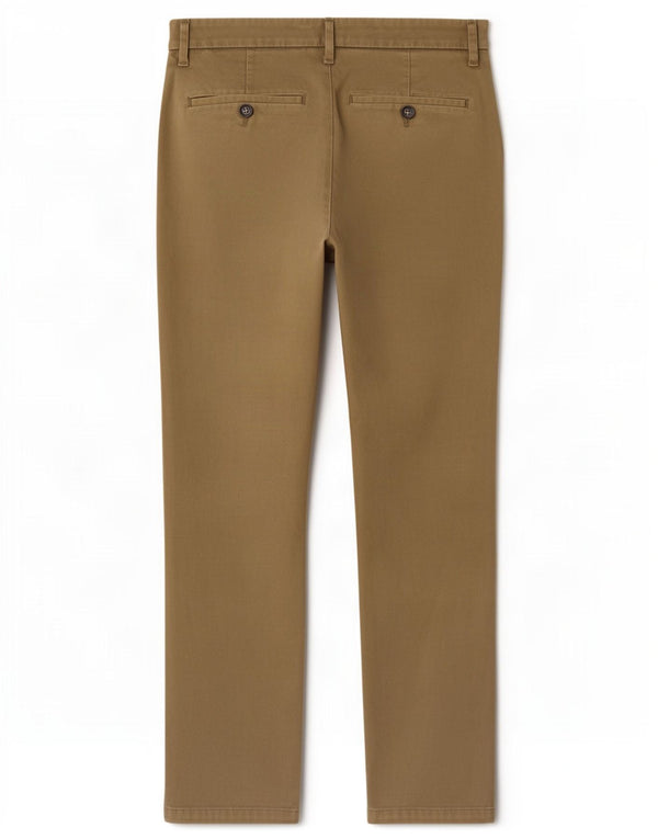 Marks & Spencer Pantalon Chino Slim Homme W32 L29 Kaki Coton