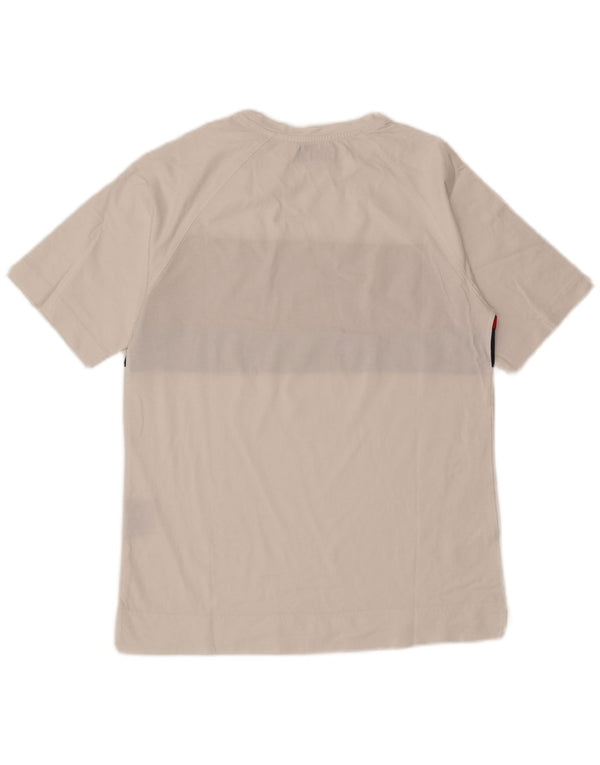 Kappa T-Shirt Homme Blanc Moyen Coton Colorblock
