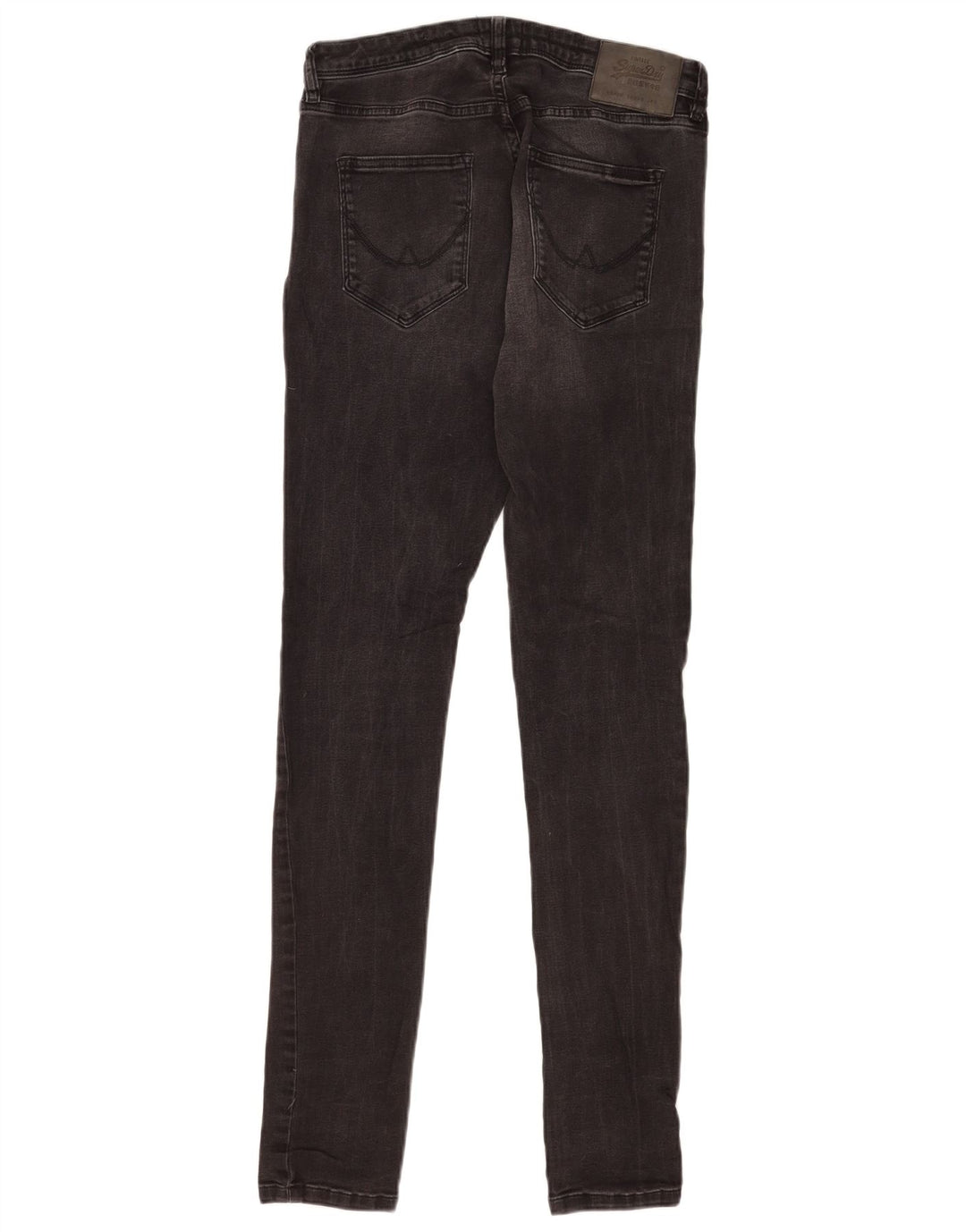 Superdry Jean Skinny W32 L34 Femme Gris Coton