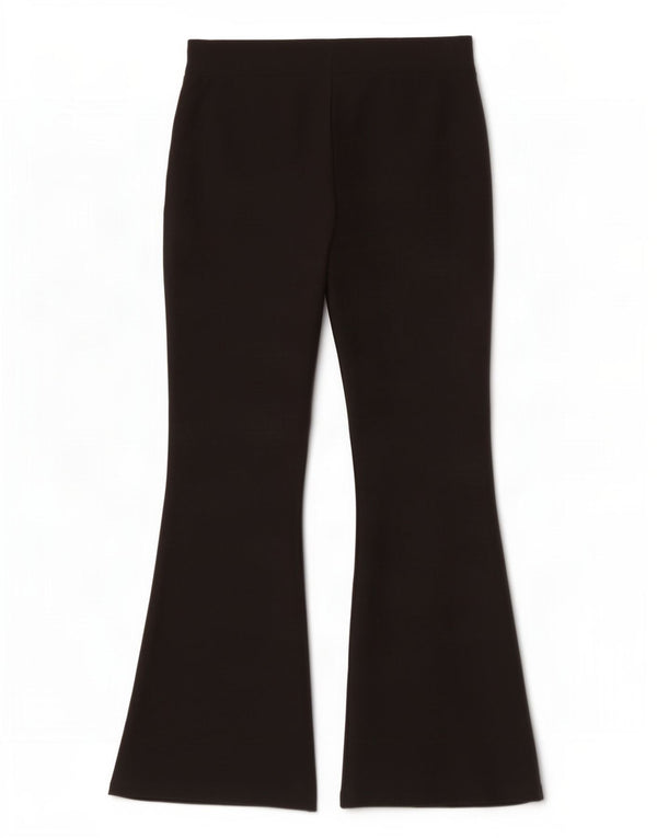 Marks & Spencer Pantalon décontracté évasé pour femme UK 12 Medium W30 L28 Noir