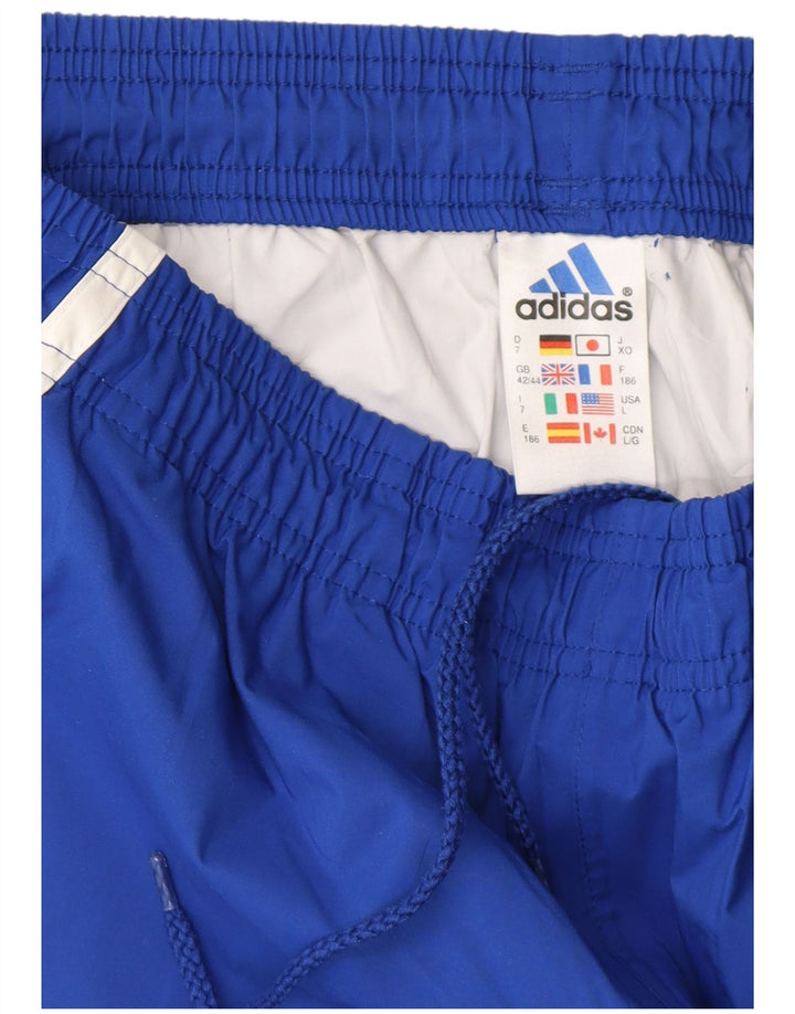 Adidas Pantalon de survêtement pour homme UK 42/44 Large Bleu Polyester