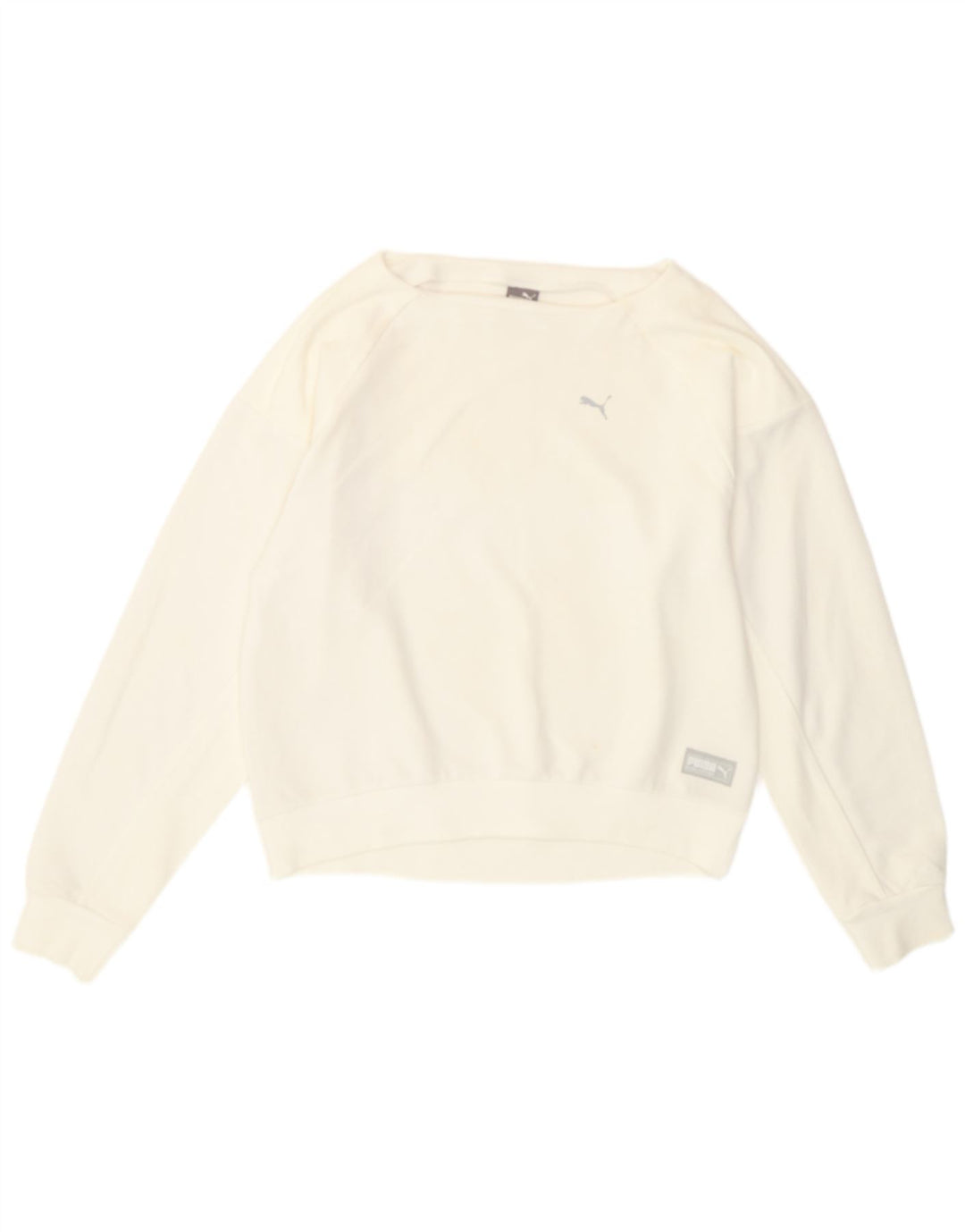 Puma Sweat-shirt coupe ample pour femme UK 10 Petit Blanc