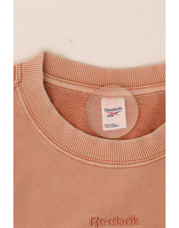Reebok Sweatshirt Jumper Small Rose Coton Homme