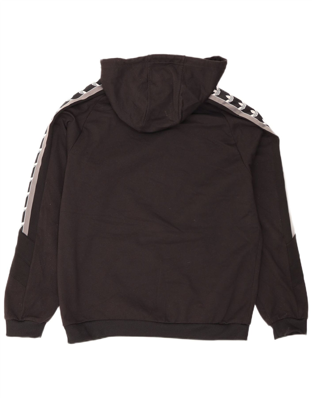 Adidas Pull à capuche graphique pour homme en polyester color block noir moyen