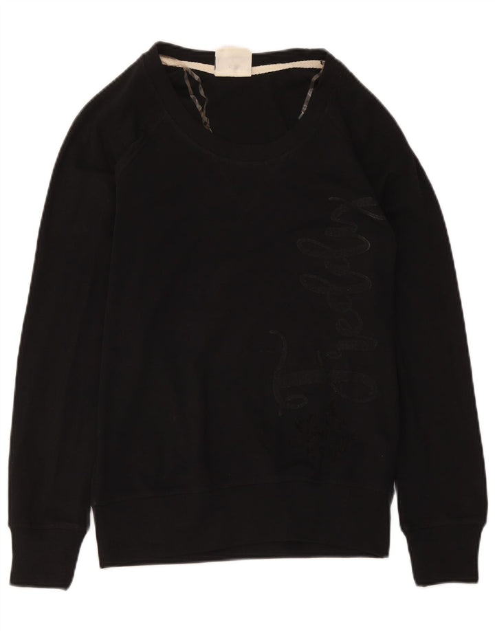 Freddy Sweat-shirt graphique pour femme UK 12 en coton noir moyen