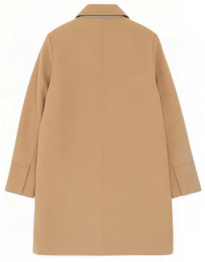 Topshop Manteau Femme UK 8 Petit Beige Polyester