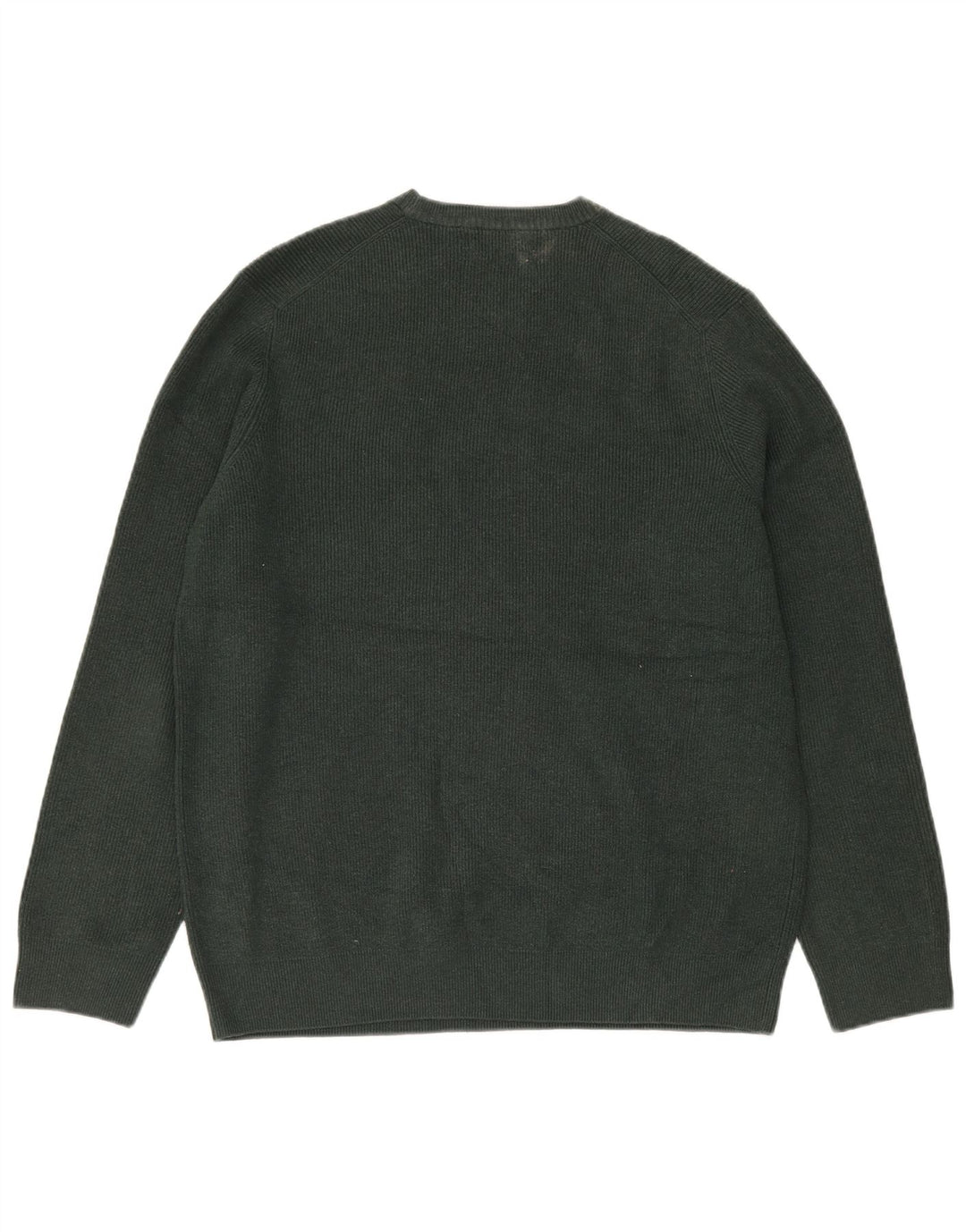 Marks & Spencer Pull à col rond pour homme XL Vert Polyester
