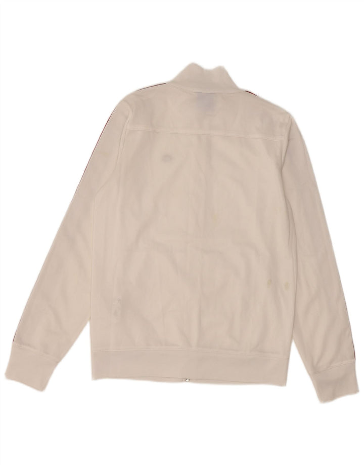 Champion Veste de survêtement graphique pour femme UK 10 Small Blanc Polyester