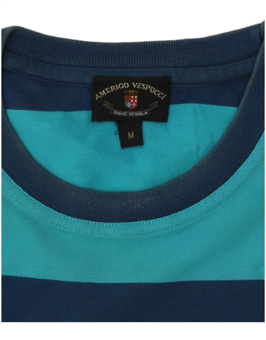 AMERIGO VESPUCCI T-Shirt Homme Bleu Moyen Rayé