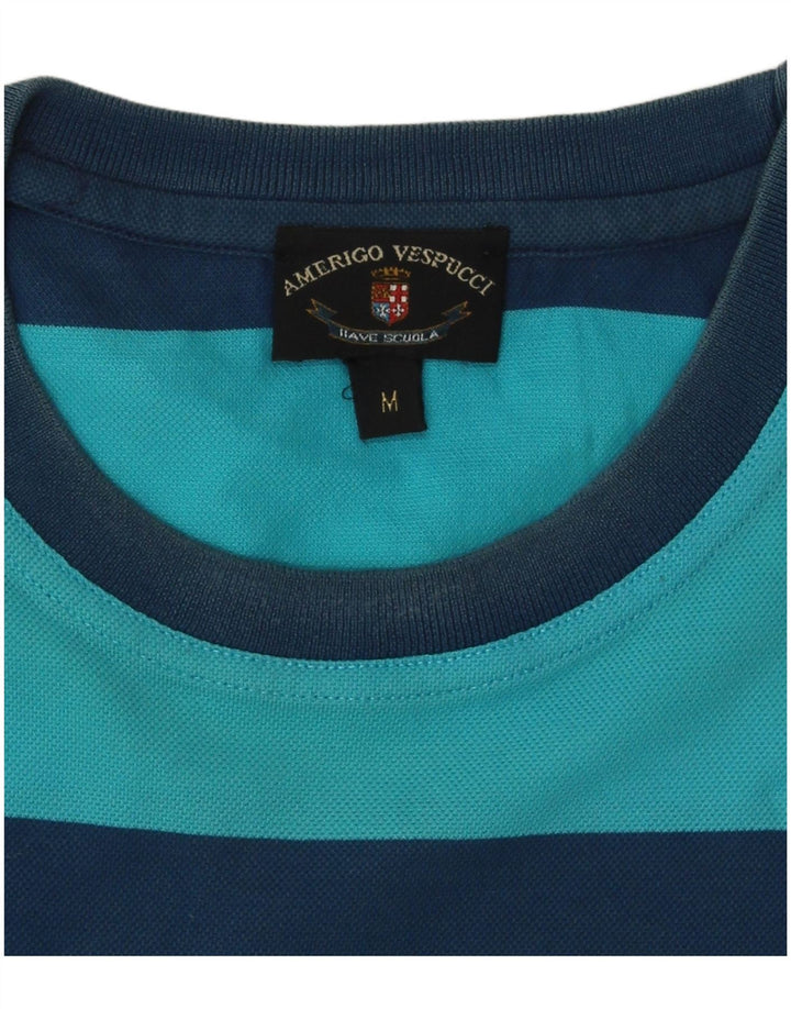 AMERIGO VESPUCCI T-Shirt Homme Bleu Moyen Rayé