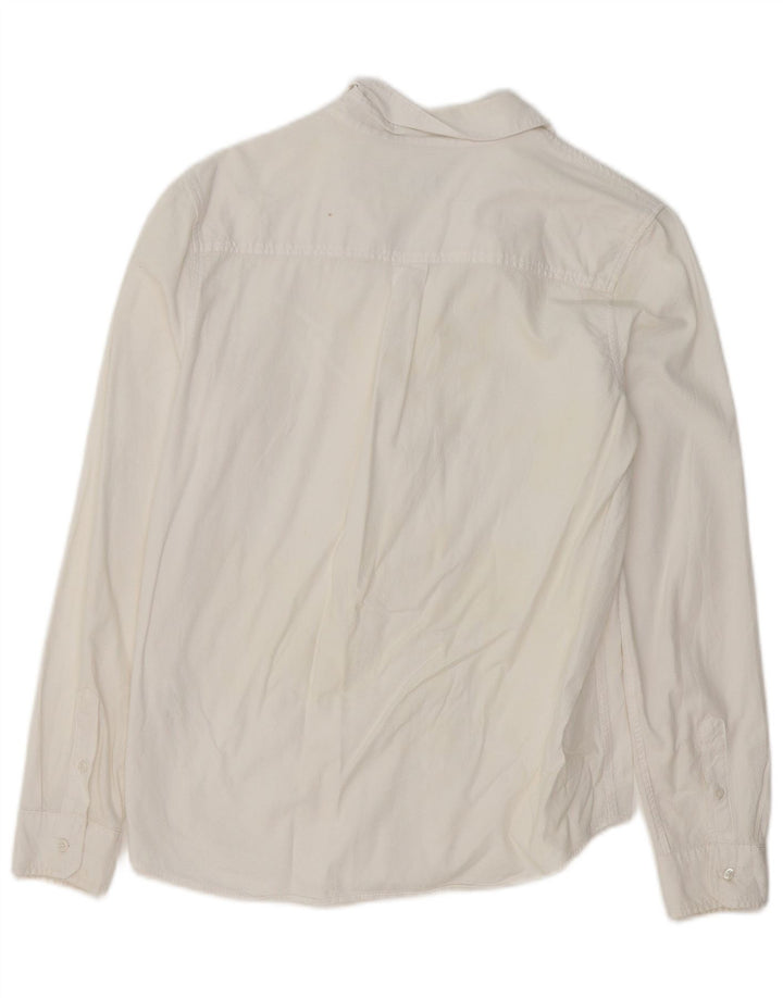 BENETTON Chemise Garçon 13-14 ans 3XL Blanc Coton
