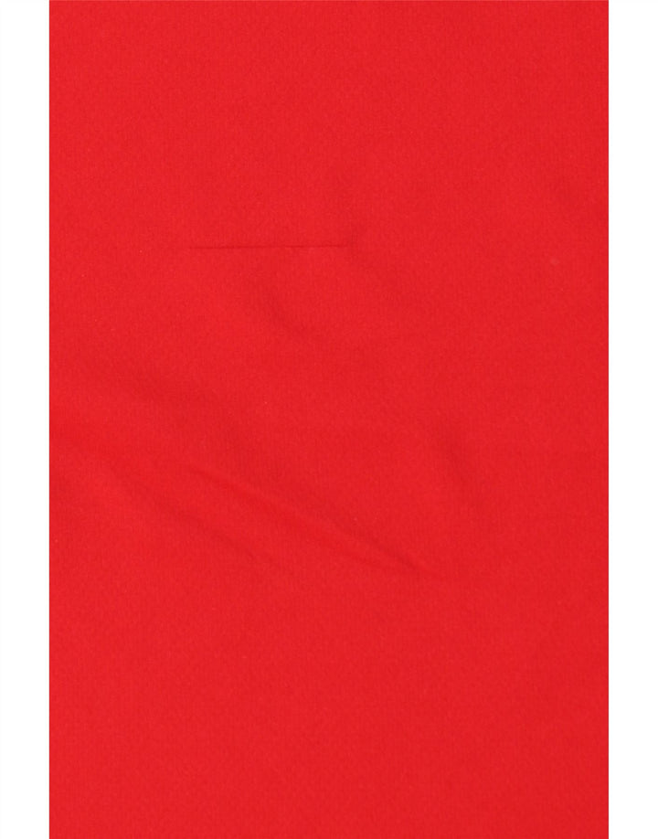 Adidas Hommes Climalite T-Shirt Haut Large Rouge Colorblock Polyester