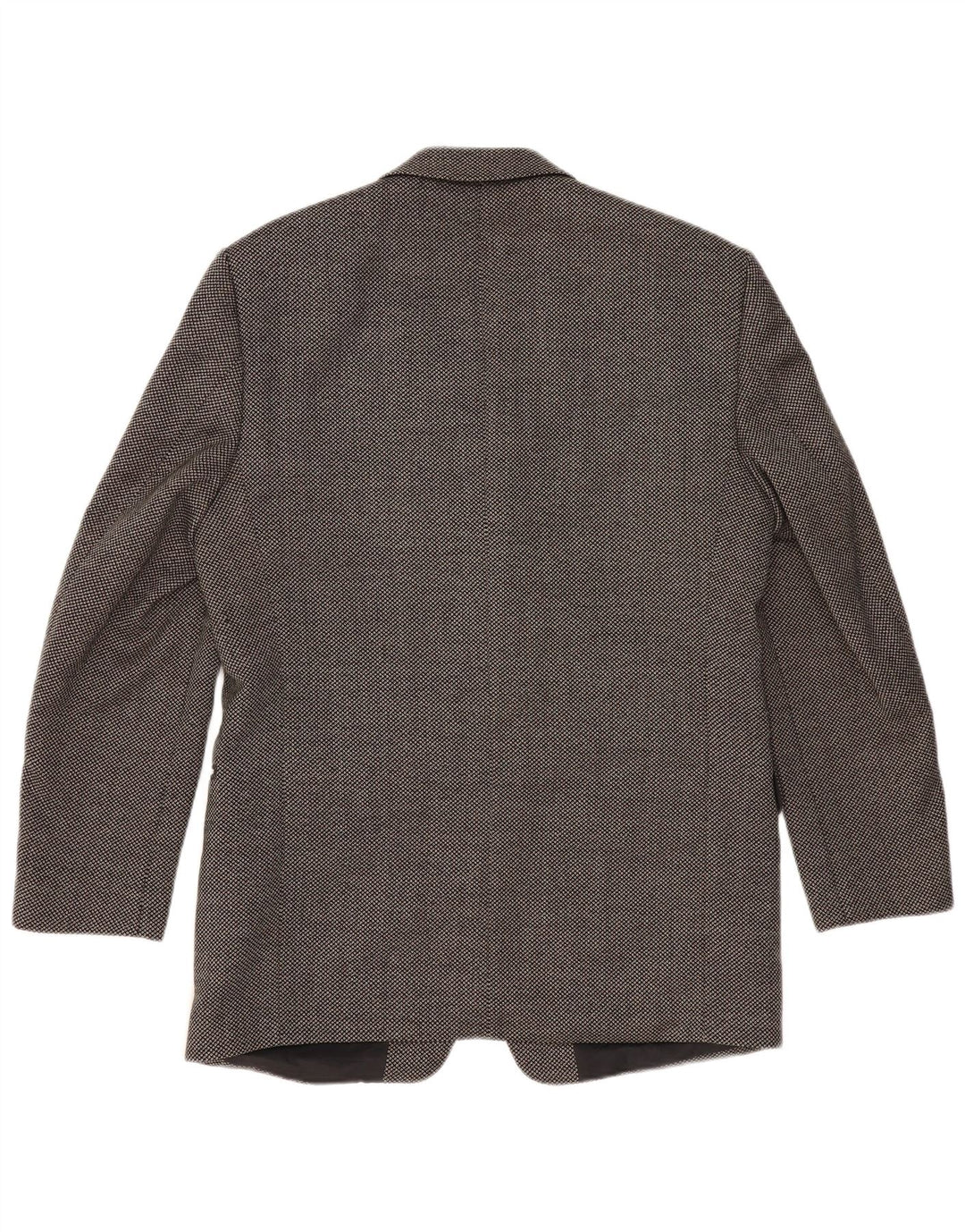 REDGREEN Veste Blazer 3 Boutons Homme EU 50 Grande Laine Tachée Grise