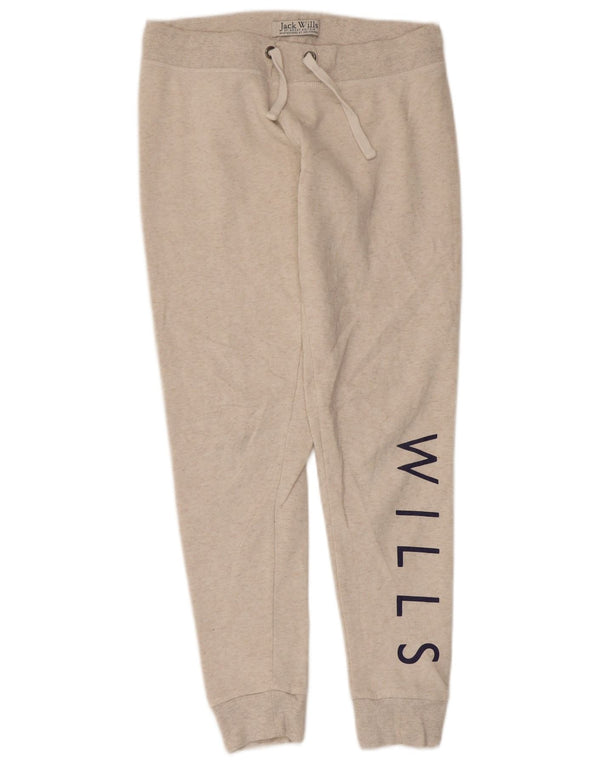 Jack Wills Pantalon de survêtement pour femme Joggers UK 12 Beige moyen moucheté