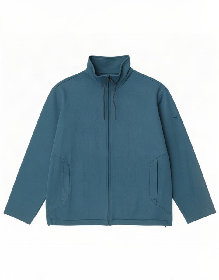 Diadora Veste de survêtement pour femme UK 16 Large Bleu Polyester