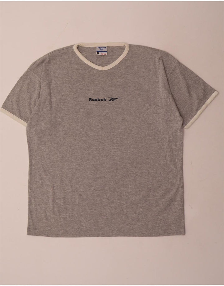 Reebok T-Shirt Homme Top XL Gris Coton
