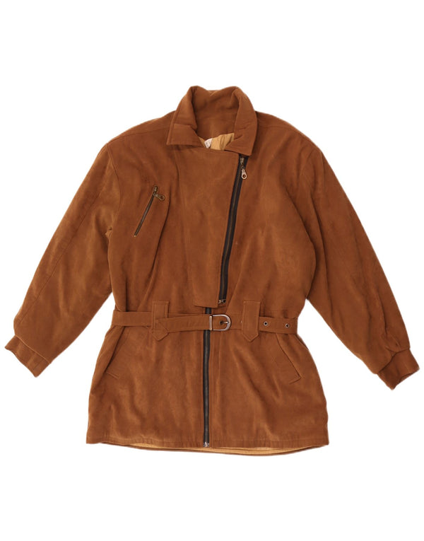 veste utilitaire femme vintage EU 42 Grand Brun