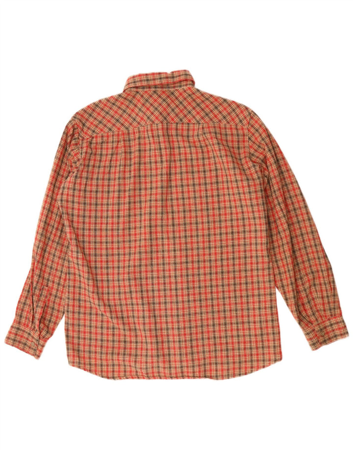 Ivy Oxford Chemise Flanelle Homme Rouge Moyen Carreaux