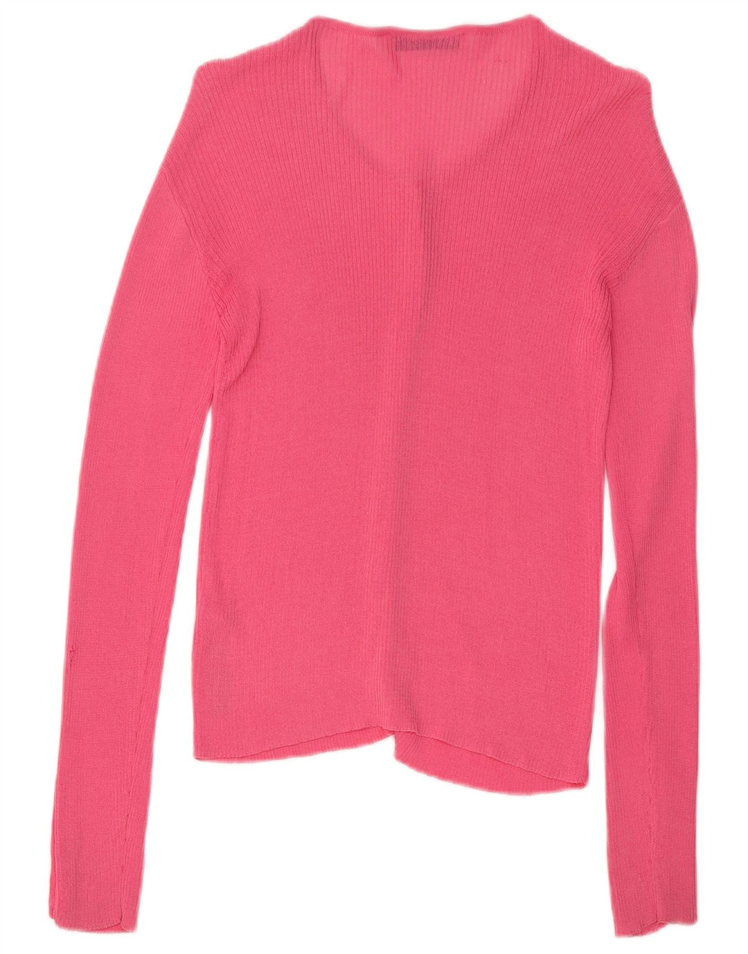 Zara Cardigan Femme Pull UK 14 Viscose Rose Moyen