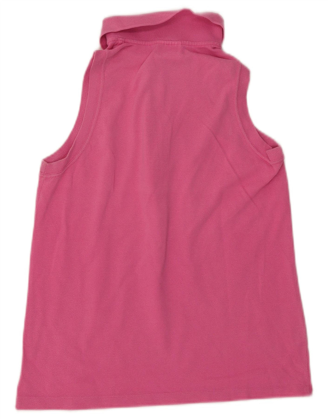 LACOSTE Polo sans manches femme taille 36 petit coton rose